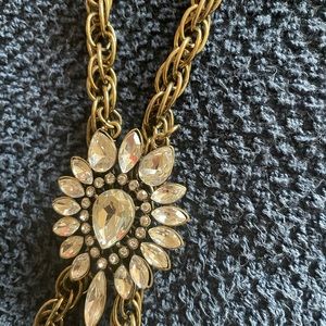 Long necklace with crystals